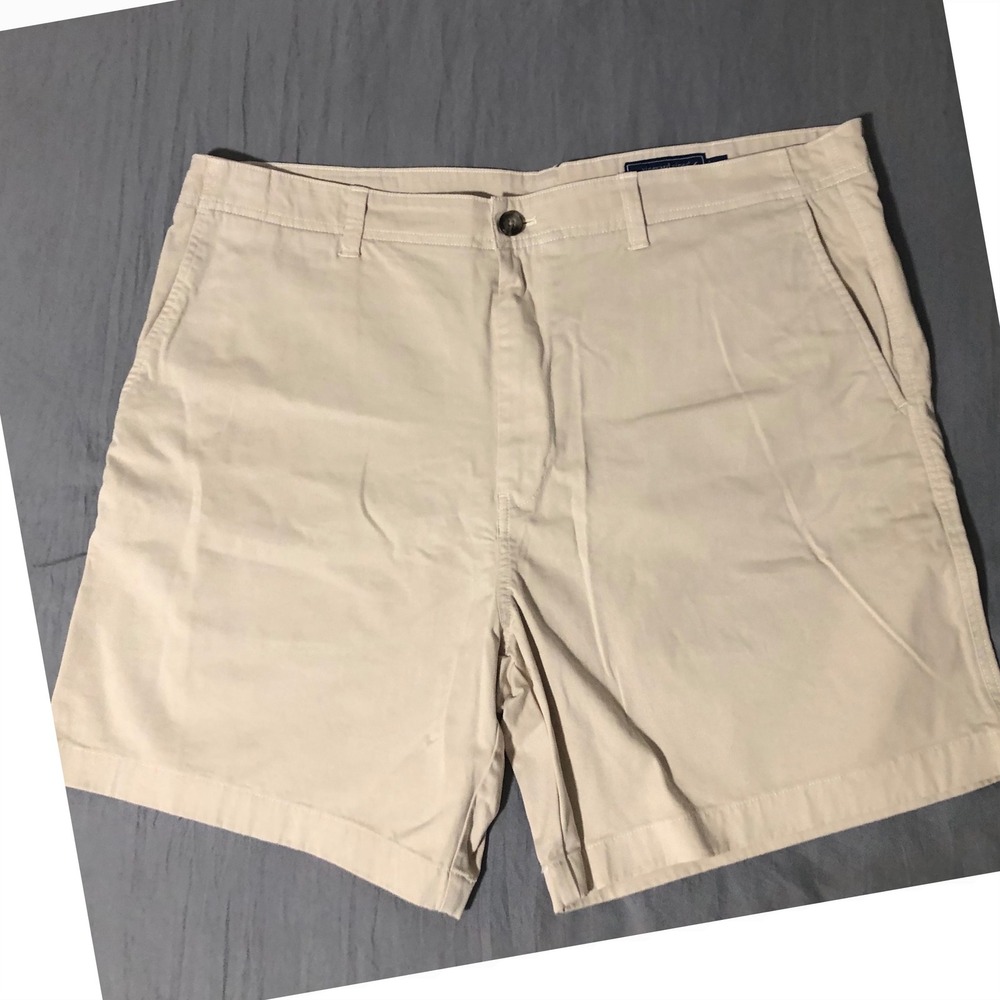 Vineyard Vines Island Short Mens 38 Tan Khaki Cotton Stretch Chino Shorts